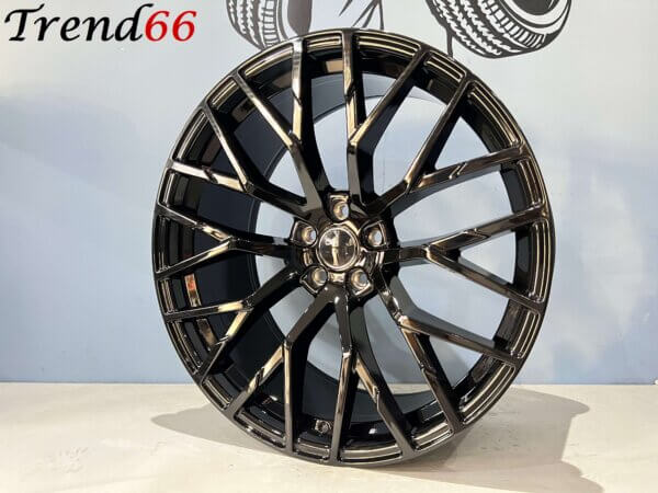 18 Inch Velgen 5x112- R8 Look Velgen Hoogglans Zwart