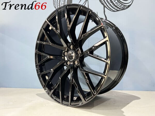 18 Inch Velgen 5x112- R8 Look Velgen Hoogglans Zwart