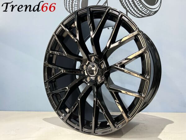 18 Inch Velgen 5x112- R8 Look Velgen Hoogglans Zwart