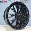 19 Inch 5x112 RS Velocity Vossen Look Velgen Set Glans Zwarte Kleur