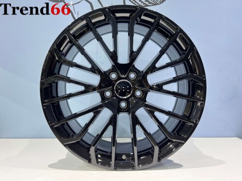19 Inch 5x112 S-Line Look Velgen Set Hoogglans Zwarte Kleur
