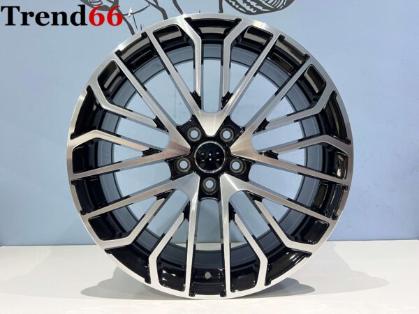 19 Inch 5x112 Nieuwste Type RS Look Velgen Set Hoogglans Zwart Gepolijste Kleur