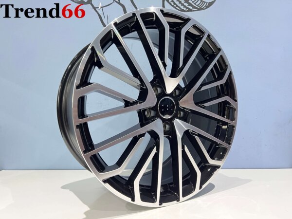 19 Inch 5x112 Nieuwste Type RS Look Velgen Set Hoogglans Zwart Gepolijste Kleur