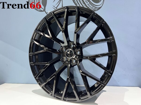 21 Inch Velgen 5x112- R8 Look Velgen Set In Hoogglans Zwarte Kleur