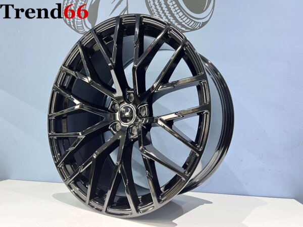 21 Inch Velgen 5x112- R8 Look Velgen Set In Hoogglans Zwarte Kleur