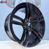 19 Inch 5x120 Breed Set Style 437M Look Velgen Set Hoogglans Zwarte Kleur