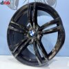 19 Inch 5x120 Breed Set Style 437M Look Velgen Set Hoogglans Zwarte Kleur