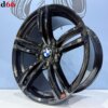 19 Inch 5x120 Breed Set Style 437M Look Velgen Set Hoogglans Zwarte Kleur