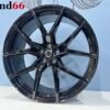 IMG_9098 21'' Velgen 5x108 R Line Look model Velgen Set. Hoogglans Zwart kleur