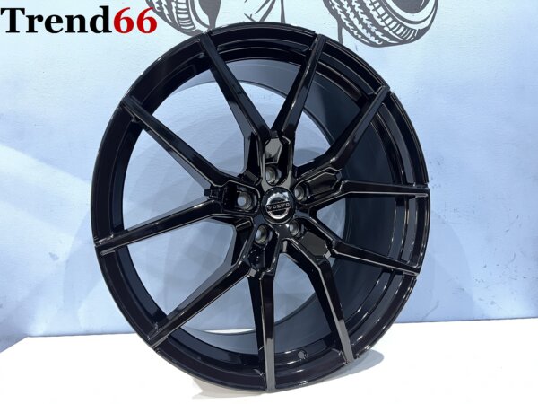 21 Inch 5x108 - R Line Look Hoogglans Zwarte Kleur Velgenset