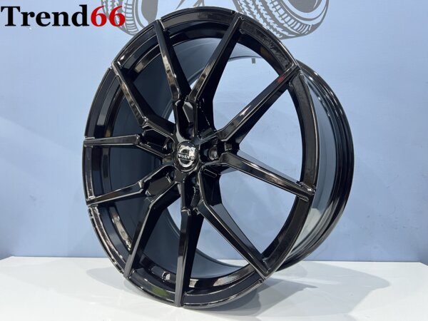 21 Inch 5x108 - R Line Look Hoogglans Zwarte Kleur Velgenset