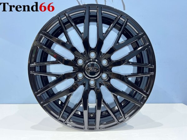 19 Inch 6x120 Verzwaarde Ford Transit Custom Vossen Style Look Velgen Glans Zwarte Kleur
