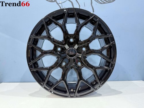 18 Inch 5x160 Ford Transit Custom Verzwaard Velgen Set Hoogglans Zwarte Kleur