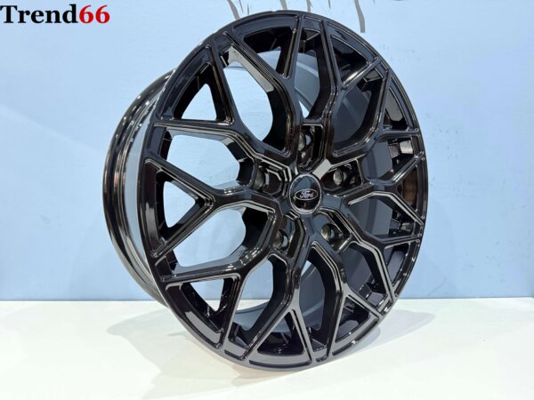 IMG_9569 18 Inch 5x160 Ford Transit Custom Verzwaard Velgen Set Hoogglans Zwarte Kleur