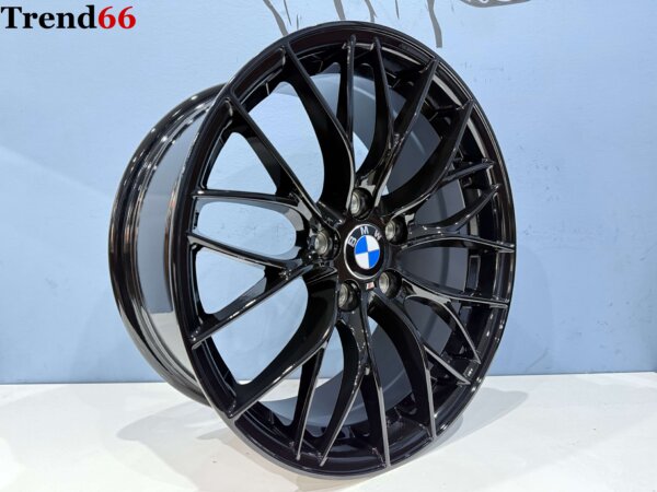 19 Inch 5x120 Breed Set Style 405M Look Velgen Set Glans Zwarte Kleur