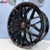 19'' Velgen Nieuwste Vossen Model RS Look Velgen Set Hoogglans Zwart