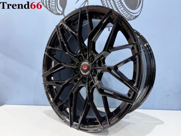 19'' Velgen Nieuwste Vossen Model RS Look Velgen Set Hoogglans Zwart