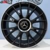 19'' 5x112 Y Spaak 2026 Model AMG Look Velgen Set Satin Zwart Met Lip Gepolijste Rand Kleur