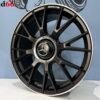 19'' 5x112 Y Spaak 2026 Model AMG Look Velgen Set Satin Zwart Met Lip Gepolijste Rand Kleur