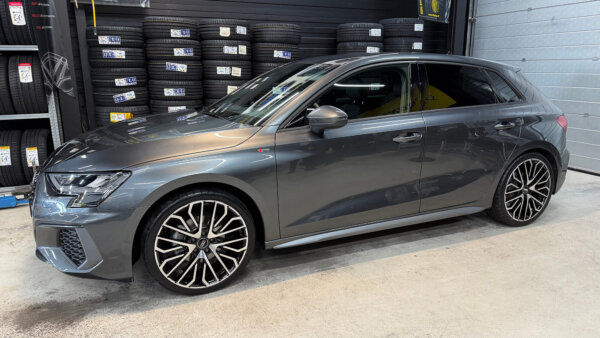 19 Inch 5x112 Nieuwste Type RS Look Velgen Set Hoogglans Zwart Gepolijste Kleur