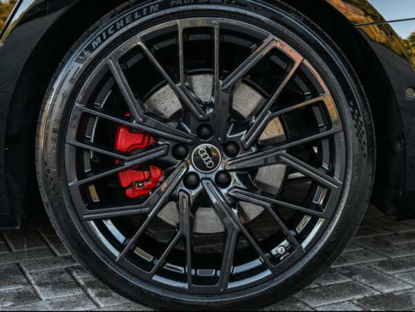 20 Inch 5x112 RS 2025 Look Velgen Set Glans Zwart Kleur Sport Velgen