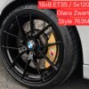 18 Inch 5x120 763M Look Velgen Set Hoogglans Zwarte Kleur
