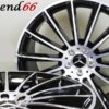 001 18 Inch Velgen 5x112- Multispaak AMG Look Velgen Zwart Gepolijst