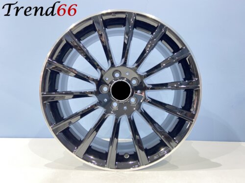 IMG_0925 19 Inch Velgen 5x112 -Multispaak AMG Look Hoogglans zwarte kleur met Chrome rand/Lip