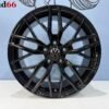 18'' Velgen 5x120 Vw Transporter Vossen Look Verzwaard Hoogglans Zwart Kleur
