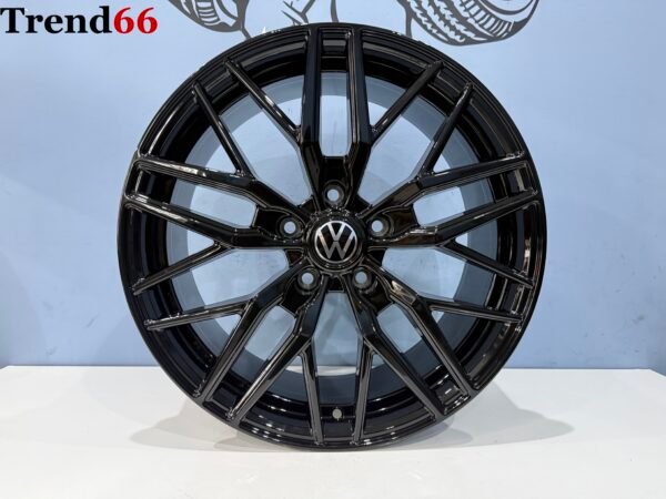 18'' Velgen 5x120 Vw Transporter Vossen Look Verzwaard Hoogglans Zwart Kleur