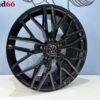 18'' Velgen 5x120 Vw Transporter Vossen Look Verzwaard Hoogglans Zwart Kleur