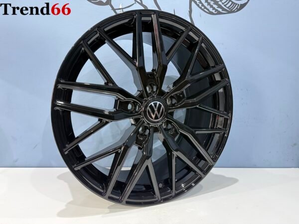 18'' Velgen 5x120 Vw Transporter Vossen Look Verzwaard Hoogglans Zwart Kleur