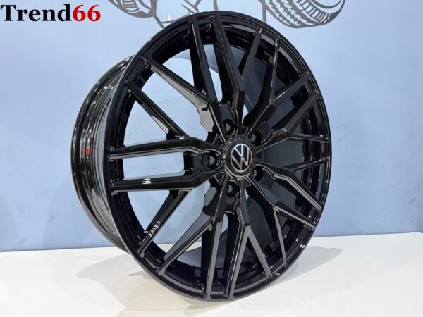 18'' Velgen 5x120 Vw Transporter Vossen Look Verzwaard Hoogglans Zwart Kleur