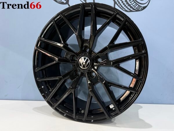 18'' Velgen 5x120 Vw Transporter Vossen Look Verzwaard Hoogglans Zwart Kleur