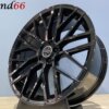 IMG_2033 19 Inch 5x112 R8 Look Velgen set in Hoogglans Zwart
