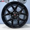IMG_2202 19 inch 5x112 Vossen 5Y Spaak R Look Velgen Set Hoogglans Zwart