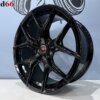IMG_2205 19 inch 5x112 Vossen 5Y Spaak R Look Velgen Set Hoogglans Zwart