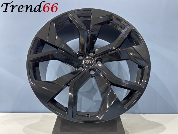 IMG_2455 22 Inch 5x112 RSQ8 Look Velgen Set in Hoogglans Zwart
