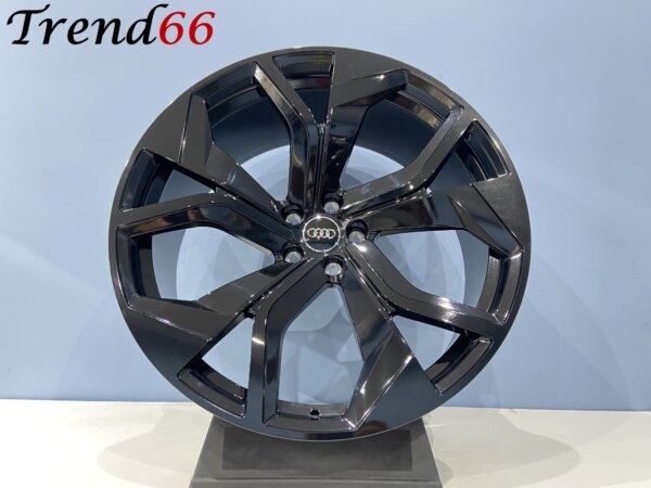 IMG_2456 22 Inch 5x112 RSQ8 Look Velgen Set in Hoogglans Zwart