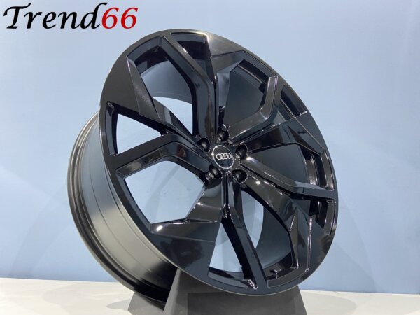 IMG_2457 22 Inch 5x112 RSQ8 Look Velgen Set in Hoogglans Zwart