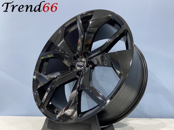 IMG_2458 22 Inch 5x112 RSQ8 Look Velgen Set in Hoogglans Zwart