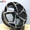 18 Inch Velgen 5x112- Bonneville Look Hoogglans Zwart Gepolijste Kleur
