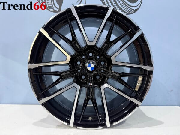 IMG_3728 19 Inch 5x112 951M Look Breed Set Velgen Hoogglans Zwart Gepolijste Kleur