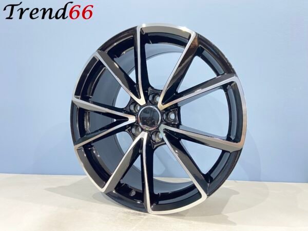 IMG_4867 18 Inch 5x112 RS4 Look Velgen Set Hoogglans Zwarte Gepolijst Kleur