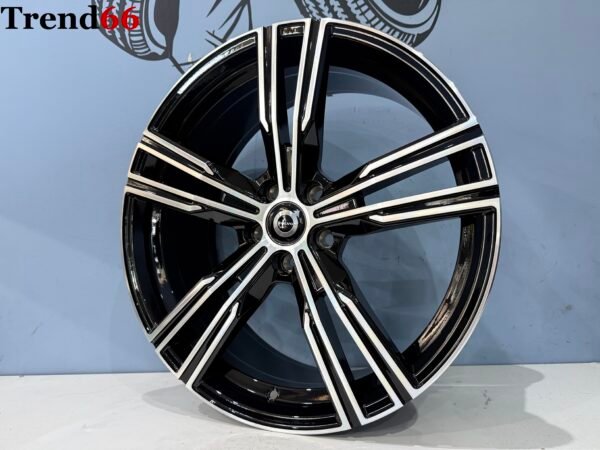 IMG_5478 19 Inch 5x108 Volvo Ford R Look Velgen Zwart Gepolijst
