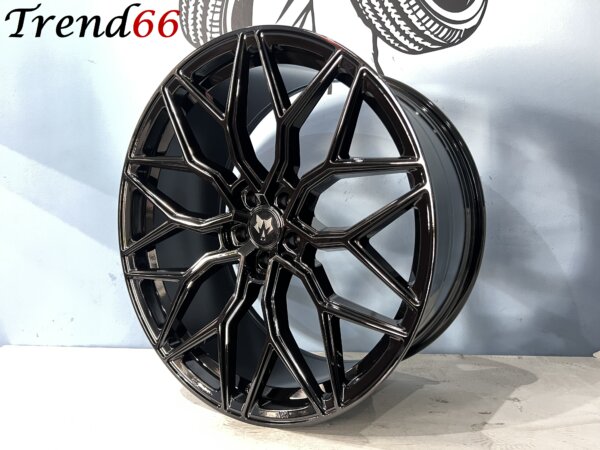 IMG_6361 22 Inch 5x112 Vossen Look Velgen Set in Hoogglans Zwart
