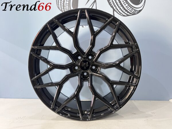 IMG_6362 22 Inch 5x112 Vossen Look Velgen Set in Hoogglans Zwart