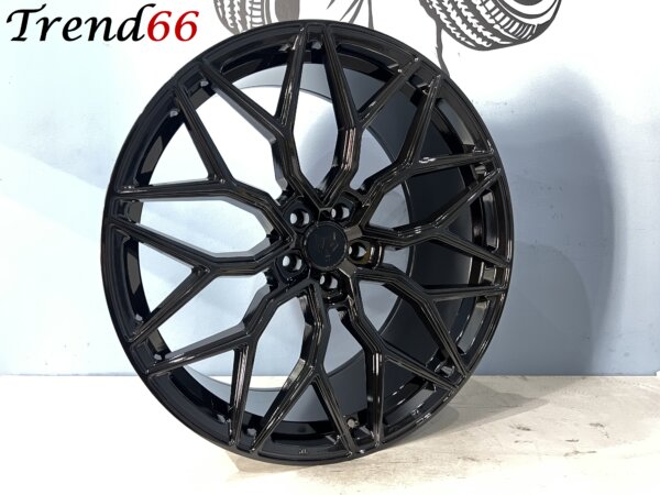 IMG_6363 22 Inch 5x112 Vossen Look Velgen Set in Hoogglans Zwart