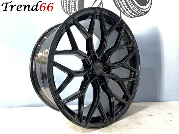 IMG_6364 22 Inch 5x112 Vossen Look Velgen Set in Hoogglans Zwart
