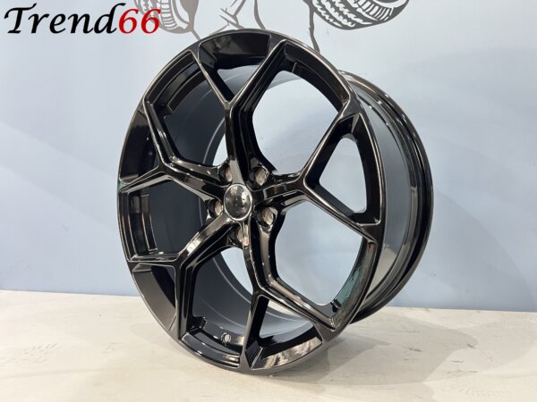 19 Inch 5x112 RS6 Y Spaak Look Velgen Set in Hoogglans Zwart